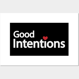 Good intentions artistic typography design Posters and Art